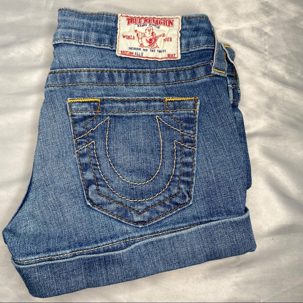 True Religion Low Rise Short Shorts